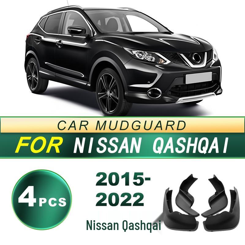 Compatible Mud Flaps for 2015-2022 Nissan Qashqai - Soft Rubber Splash Guards
