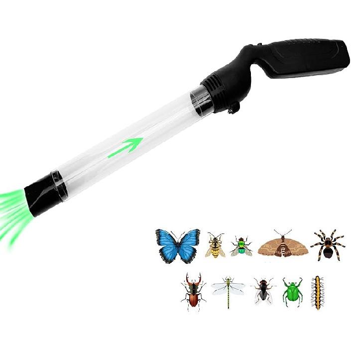 

Ловушка для насекомых для взрослых с длинным соплом, работающая от батареек, пылесос для насекомых для помещений, профессиональная ловушка для насекомых с LED-подсветкой для пауков, моли 1