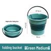 Portable Foldable Car Wash Bucket: Outdoor, Thickened, Multipurpose for Cars, Fishing, Household, and Foot Washing.
