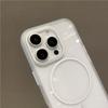 Transparent For Magsafe Case for iPhone 16 11 12 13 14 15 Pro Max Plus Shockproof Wireless Charging Simple Clear Phone Cover