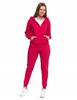 Women's Cotton Hooded Sweatshirt with Zipper, Soft, Fashionable, MORAJ L PINK