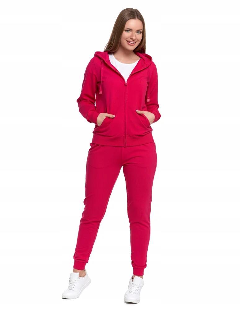Women's Cotton Hooded Sweatshirt with Zipper, Soft, Fashionable, MORAJ L PINK