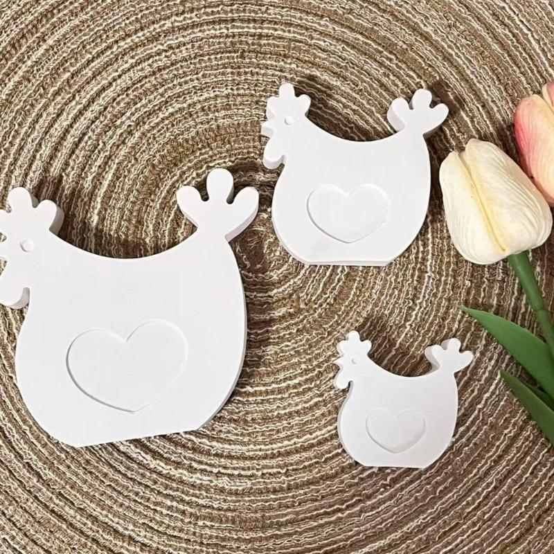 Hen Candle Mould Chicken Silicone Molds Ornament Molds Animals Castings Molds Handmade Plasters Molds Craft Supplies