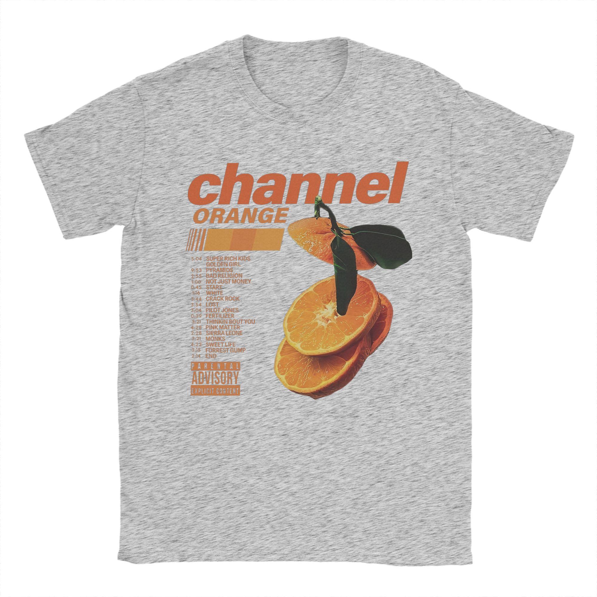 

Channel Orange Frank Oceans T-Shirts for Men Vintage Pure Cotton Tee Shirt O Neck Short Sleeve T Shirt Graphic Clothing M