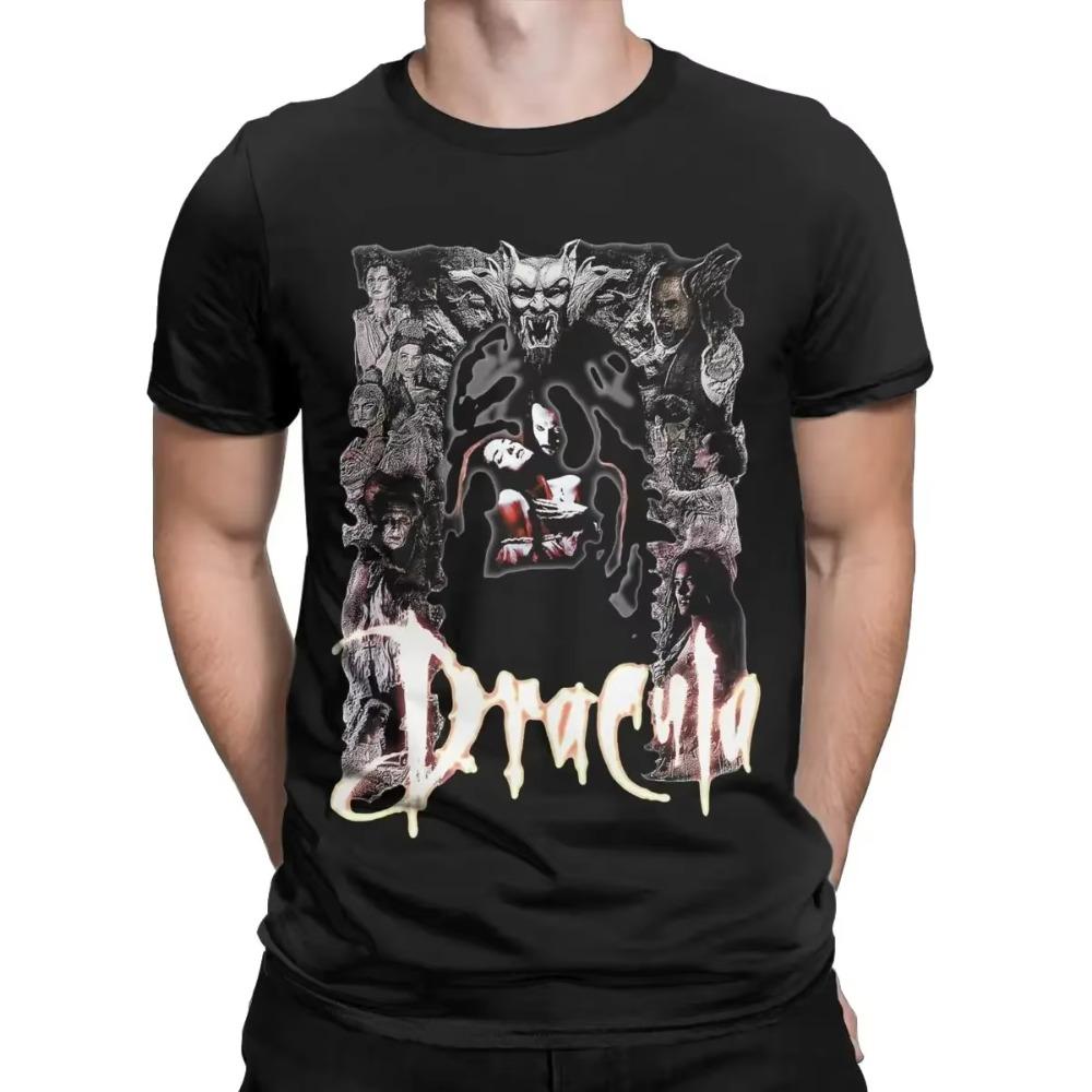 Men T-Shirt Bram Stoker's Dracula Funny Cotton Tee Shirt Short Sleeve T Shirt Crewneck Clothes 4XL 5XL 6XL