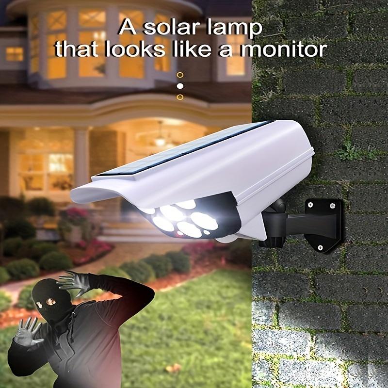 Projecteur solaire LED d'extérieur avec détecteur de mouvement et télécommande, éclairage de sécurité pour porche, jardin, terrasse, allée