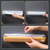 Food Film Dispenser Magnetic Plastic Wrap Dispenser with Cutter Storage Box Aluminum Foil Stretch Film Cutter Storage Holder