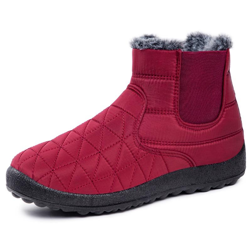 Cotton Shoes, Women's Fleece, Thickened Boots, High-top Soft-soled Snow Boots, Cold-proof and Warm Women's Boots, Comfortable Cotton Boots