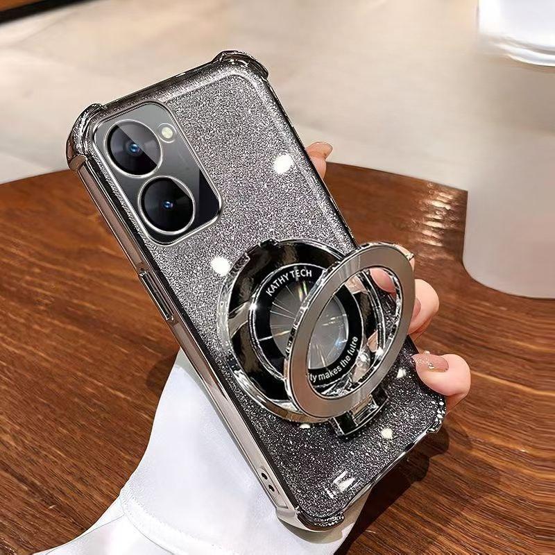 

Противоударный чехол с блестящим покрытием и магнитным держателем для Xiamo Redmi A5 A3 A1 Turbo 4 3 Pro, силиконовая накладка Redmi Turbo 3 Pro