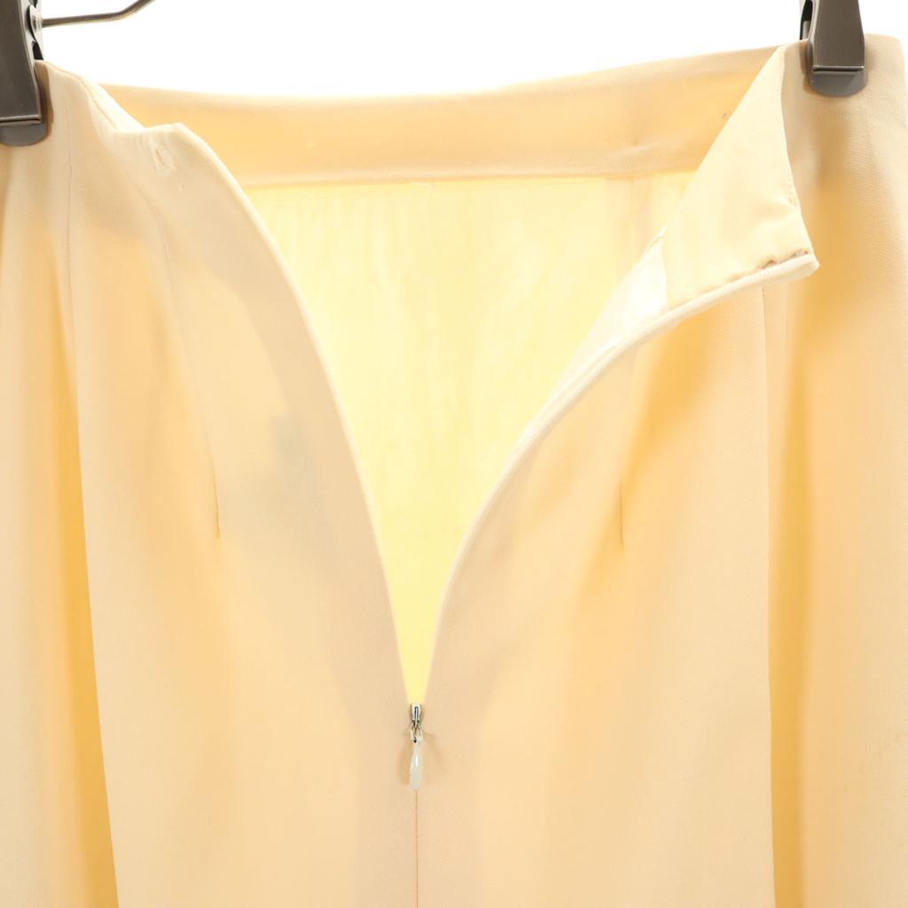 Celine Made In France Mimole Length Tight Skirt 40 Beige Women Used