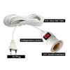 1/5PCS 2.3M E27 Hanging Indoor Plants Light Holder Garden Lampholder Cable EU /US with On/Off Switch Lamp Holder for Desk Light