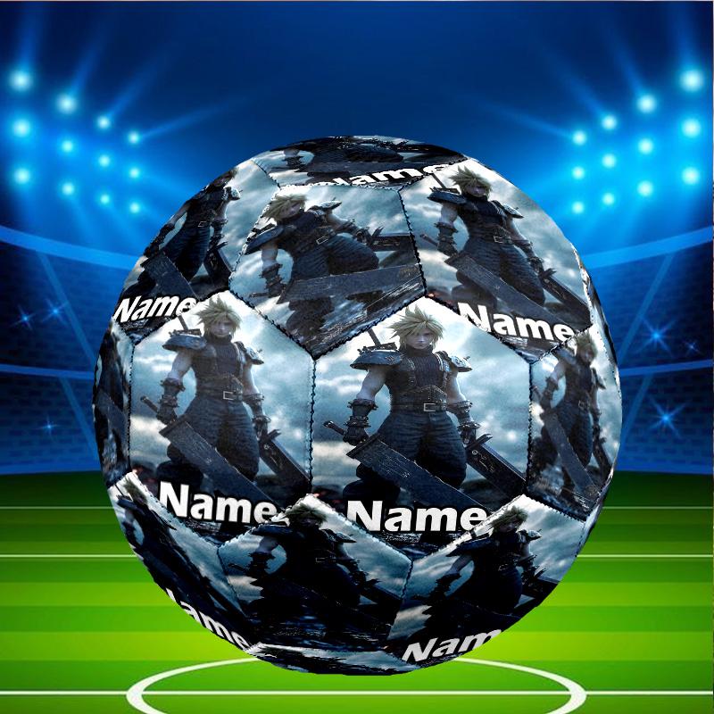 Custom Name Personalized Final Fantasy Print Size 5 Soccer Ball Training & Match Football, for Team, Kicking, Gift for Football