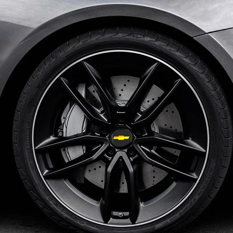 BSQGD1 56mm Car Wheel Center Decal Hub Sticker for Chevrolet Logo Lacetti Aveo Cobalt Cruze Malibu Trax Camaro Sail Captiva Epica Lova