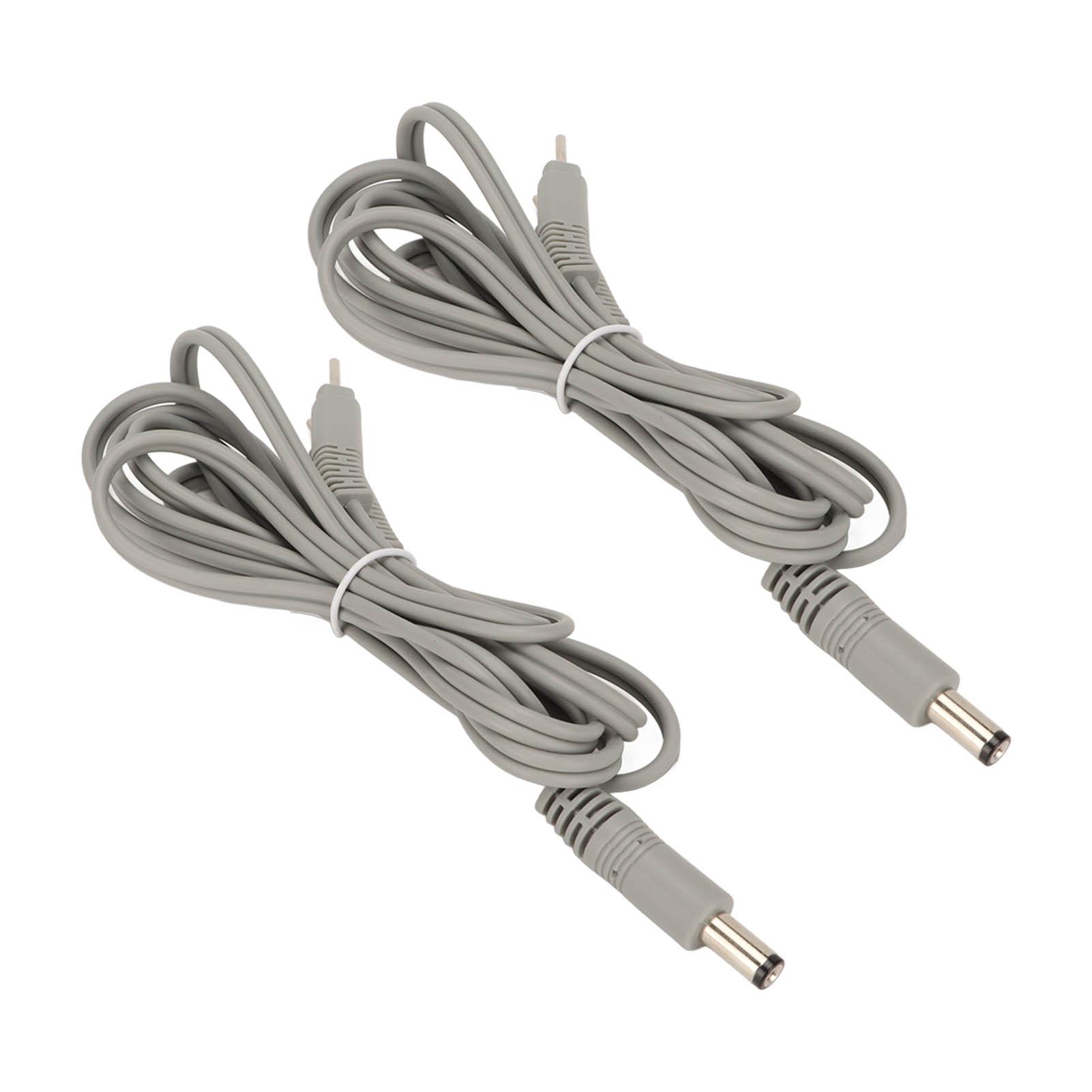 

2pcs 4.9ft Pin Type Wires Cable 5521 2856 Replacement Pin Connector TENS Wire for Therapeutic Machine Grey