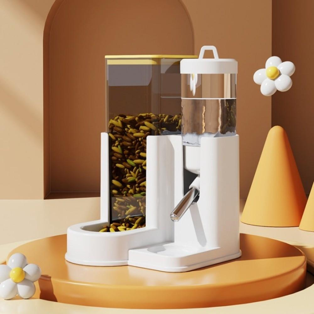 

No-Drip Small Animal Water Dispenser 2-in-1 Golden Bear Water Kettle for Guinea Pig Rat жовтий