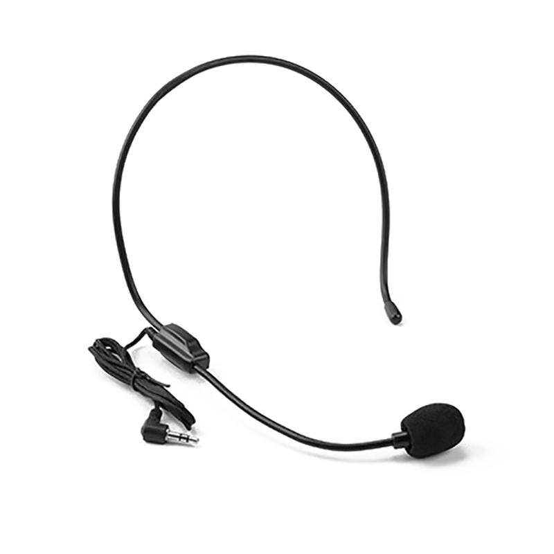 Portable Head Mounted Headset Microphone Wired 3.5Mm Plug Mic For Shopping Mall Teacher Tour Guide Amplifier Phone Wheat Bee Ear