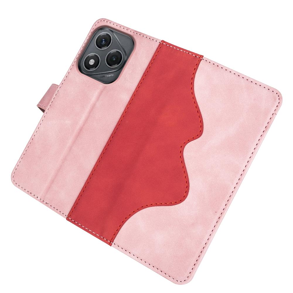 For Honor 400 Smart Wallet Case Leather Phone Cover Splicing Color