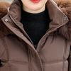 Fashion Female Warm Coat Winter Long Parkas Hooded Faux Fur Collar Loose Thick Women's Jackets
