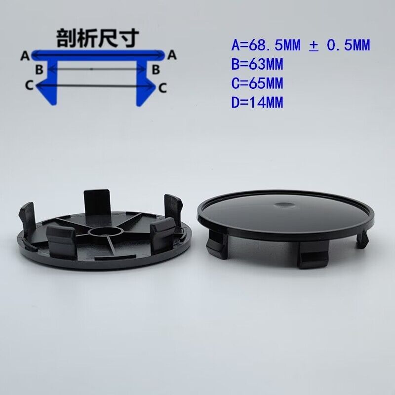 4pcs/Set 56mm 60mm 65mm 68mm Car Wheel Center Hub Caps Universal ABS Vehicle Tyre Tire Rim Cover Protector Decorations