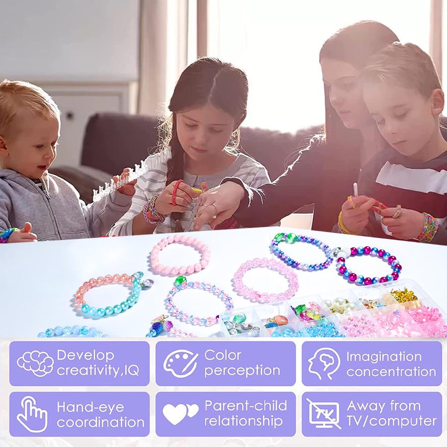 Acryl 24-Fächer Perlen-Set für DIY Armband und Schmuckherstellung