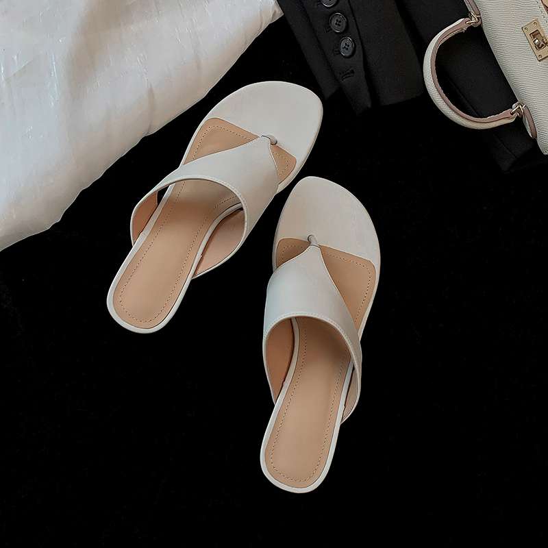 Krazing Pot Suede Mules Summer Size 40 Outside Slippers Flip Flops Stiletto High Heels Women Peep Toe Sandals