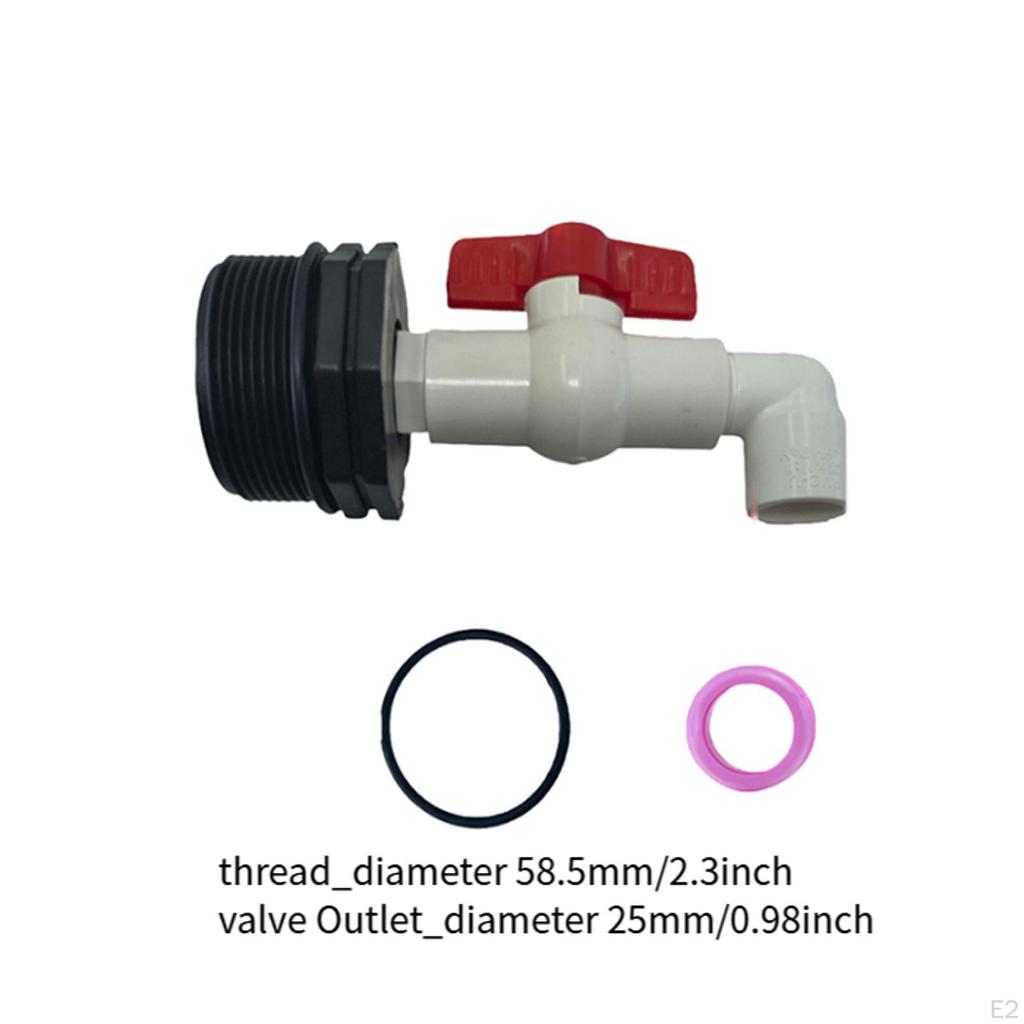 Barrel Faucet PVC Control Valve Leakproof Controller Multipurpose Replace Accessories Wear Resistant