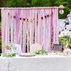 Colorful Crepe Paper Streamers Flower Paper Rolls 6 Rolls Set Paper Garland Decor Unicorn Theme Pastel Rainbow