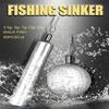 FTK 50PCS Fishing Ball, 3.5 To 14g Fishing Weight, Drain Belt Swivel Weight Length 22mm-33mm