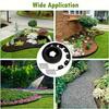 5M Fixed Garden Barrier Lawn Grass Plastic Edging Border Landscape Edging Garden Edge Kit With 15 Anchoring Spikes Easy Install