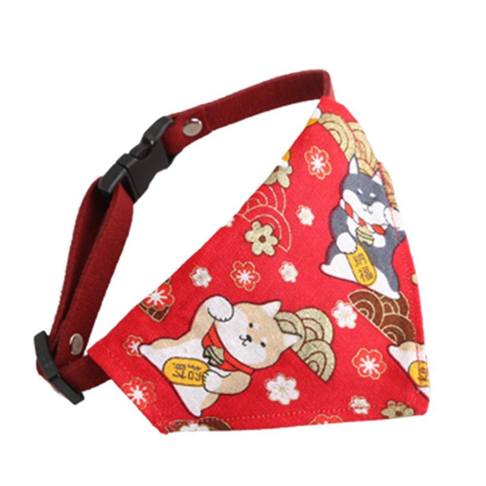 

Бандана для животных из мультфильма, галстук-бабочка для щенка, котенка, шарф-треугольник, регулируемый ошейник для собак и кошек, аксессуары для животных