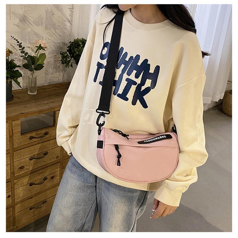 Ladies' Versatile Casual Shopping Mobile Phone Single Shoulder Small Backpack Trendy Nylon Film Waterproof Crossbody Bag Korean Version Fashionable