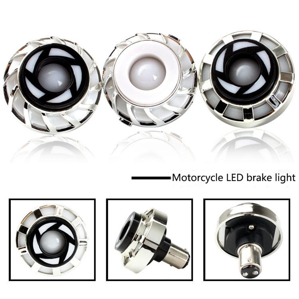 12V Motorcycle Universal Modified Rear Lights LED Colorful Light Brake Angel Eye Turn Signal Motorcycle Indicators Brake Tail