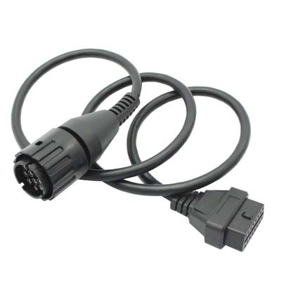 10-poliger Scanner, 10-poliger auf 16-poliger OBD2-Anschlussadapter, Diagnose-Verlängerungskabel für ICOMD-Motorräder