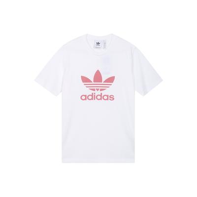 Originals Kleeblatt-Logo Print Sport Rundhals T-Shirt Herren Oberteile Weiß GN3485