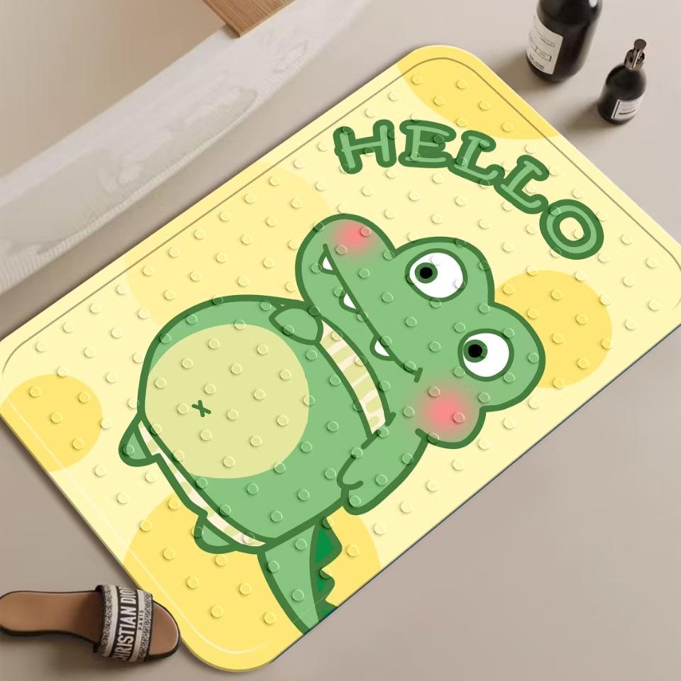 Anti-Slip Baby & Pregnant Women Bath Mat with Suction Cups for Bathroom Safety