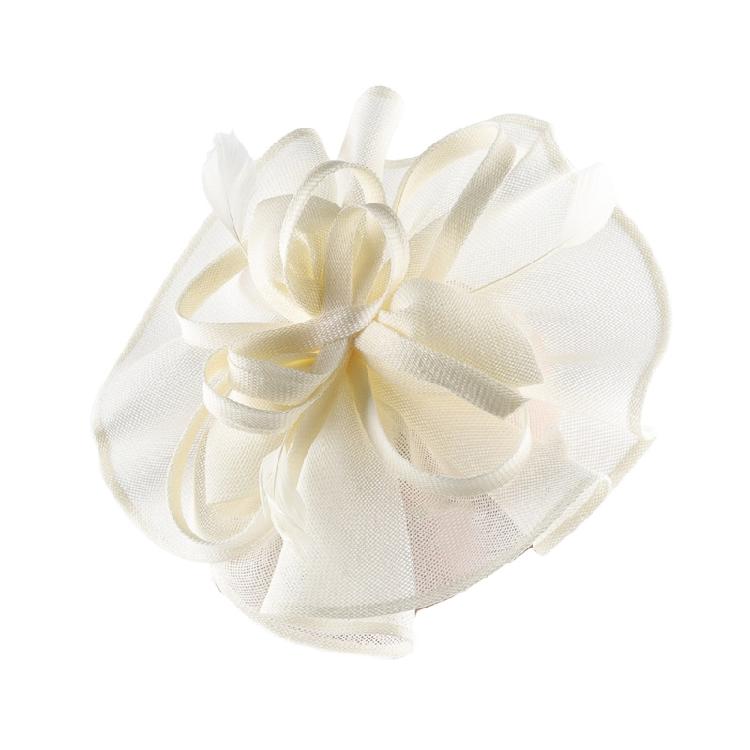 Exaggerated Flower Fascinator Hat Mesh Flower Bowler Hat Evening Dress HeadpieceFemale Flower Fascinator Hat