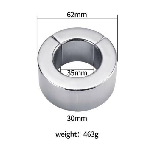 Sex Toys Metal Stretcher Scrotum Pendant Restraint Ring Weight Penis Bondage Scrotum Magmetic Lock Traning Ring for Men Cock Ring Sexy