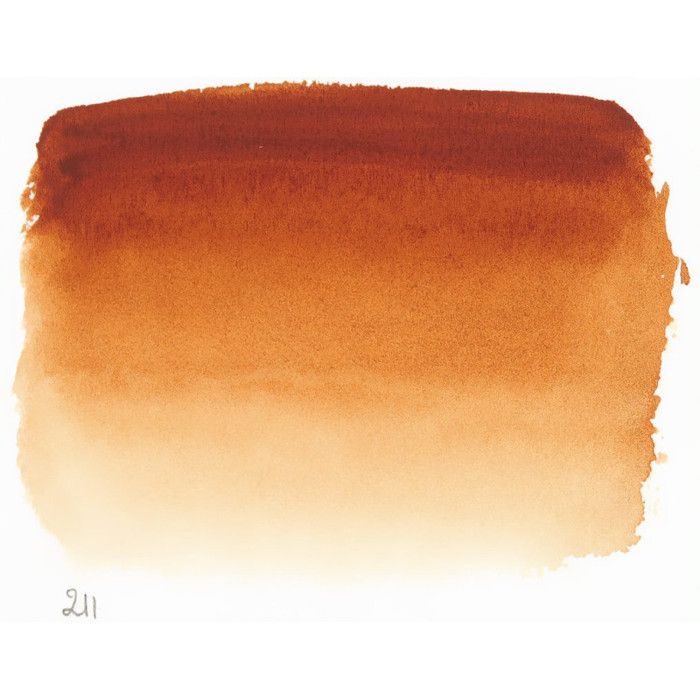Aquarelle - Sennelier - S1 - Burnt Sienna - Demi Pan - Haute qualité