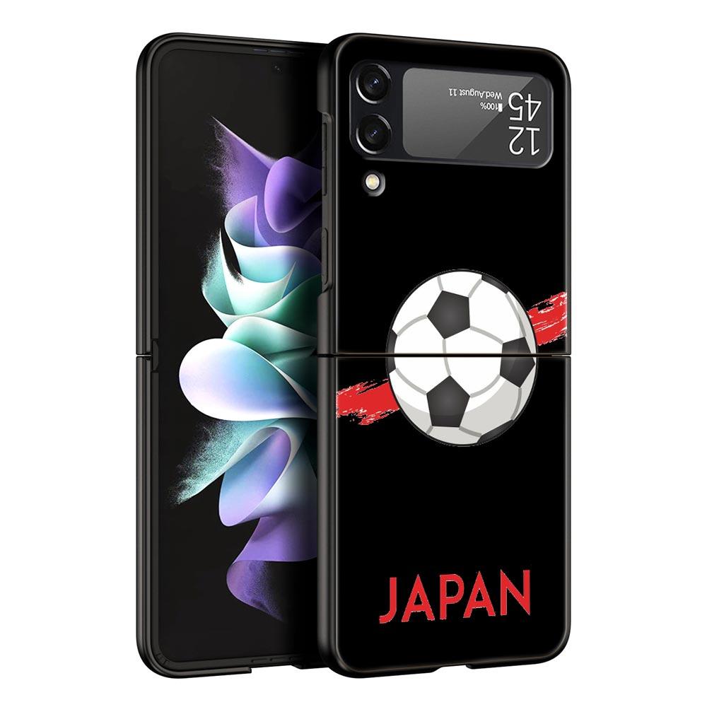 Husă pentru telefon pentru Samsung Galaxy Z Flip 3 4 5 Carcasă mobilă pliabilă Husă tare pentru PC Husă de protecție Țară Fotbal Maroc Fotbal