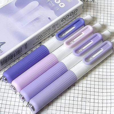 4ks/sada Jednoduchost Korejská móda Gelové pero Plná barva Krátké Studentské psací pero 0,5 mm Černé inkoustové pero Roztomilé školní potřeby