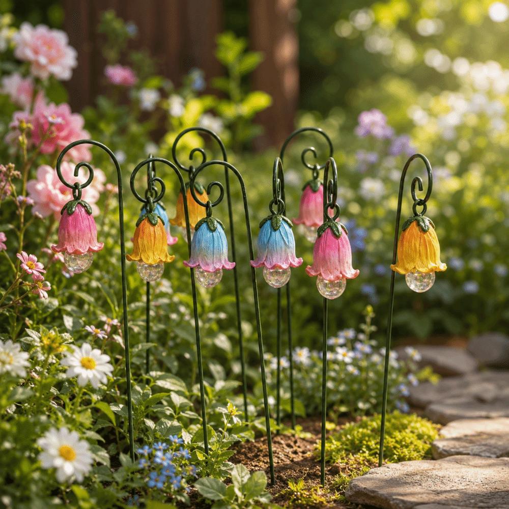 Sweet Fake Flowers Resin Garden Decor Garden Bonsai Garden Stakes Festival