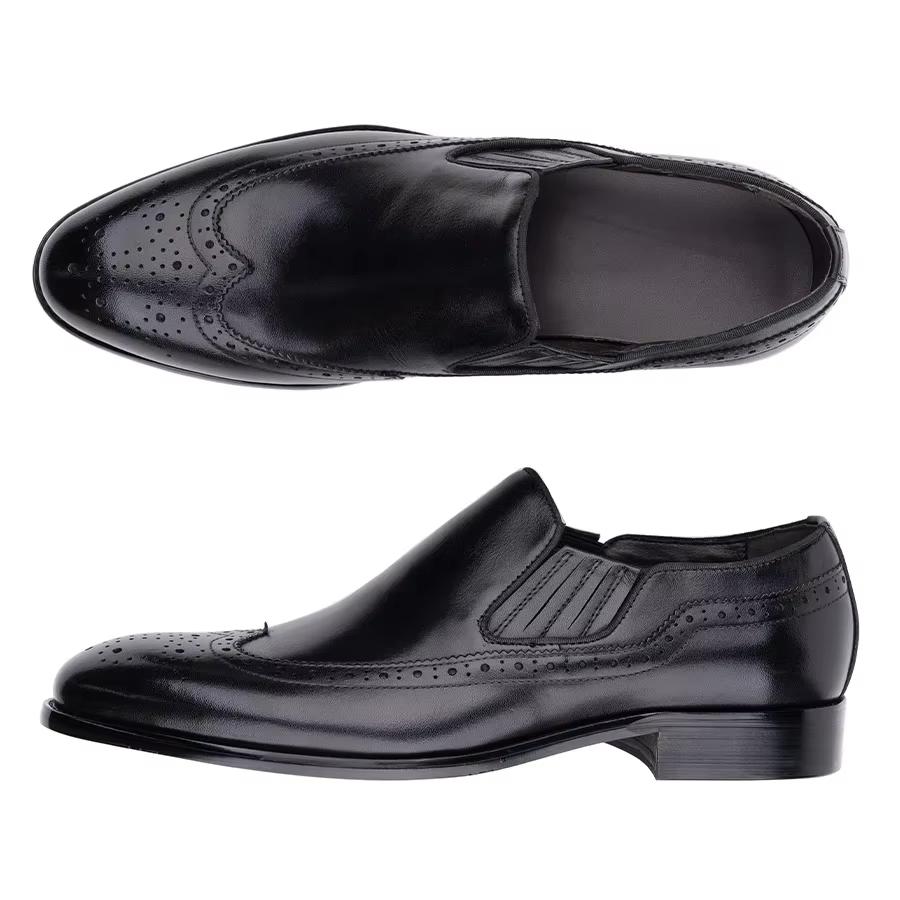 Fashion Comfortable Loafers Dress Shoes Men Top Layer Cowhide Leather Handmade Classic Casual Business Office Male's Suit Footwear Black