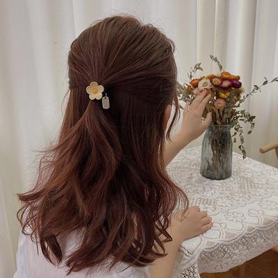 Cute Girl Metal Flower Hair Band, Sweet Hair Tie, Simple and Versatile Hair Tie, Hair Accessory and Headwear