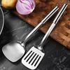 5 Pcs Kitchen Cooking Utensils Set Stainless Steel Shovel Soup Spoon Spatula Utensils Dinnerware Cooking Tools Kitchen Gadgets