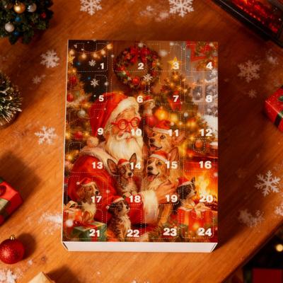 2025 Dachshund In Mug Advent Calendar 24-Day Christmas Countdown Box with Acrylic Ornaments Cute Dog Lover Gift