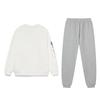 Li Ning Letter Logo Print Loose Comfortable Warm Sweatshirt Casual Sports Suit Unisex Sweatshirt Off-White Blue Coin-Grey AWDTE67-3+AKLVJB3-1