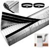Portable Air Conditioner Hose Cover Exhaust- Pipe Protection Cover With Insulated Aluminum Foil AC Hose Cover