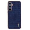 AZNS For Samsung Galaxy S25+ Case Electroplating Crocodile Texture PU+TPU Phone Cover