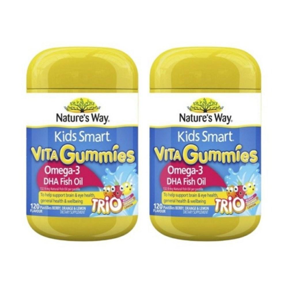 Kids Smart Vita Gummies Omega Nature's Way Kids Smart Vita Gummies Omega 120 Gummies 2 Pack