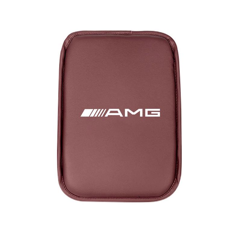 PU Leather Car Armrest Box Mat Arm Rest Cushion Tire Valve Cap For Mercedes Benz AMG W223 W213 W206 W464 W247 W167 W166 W222